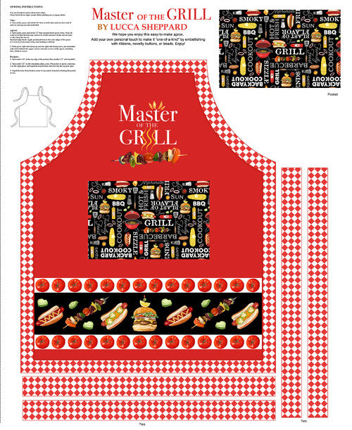 Grill Master Apron Panel 3786P-01