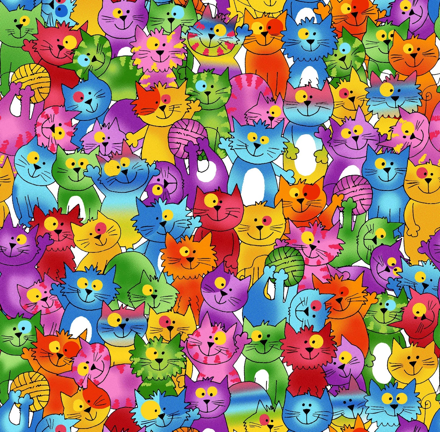 Fun Flannel Cats 6321