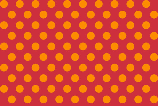 Fun Flannel Red/Orange Dot 6353