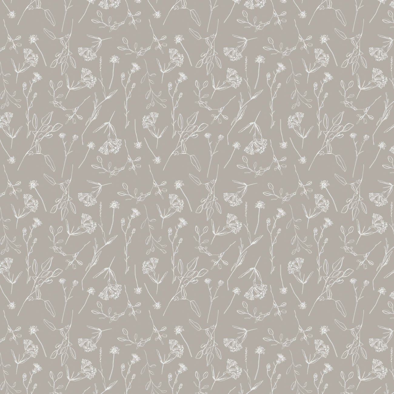 Morning Lilac 52230105-01 Pressed Floral Grey