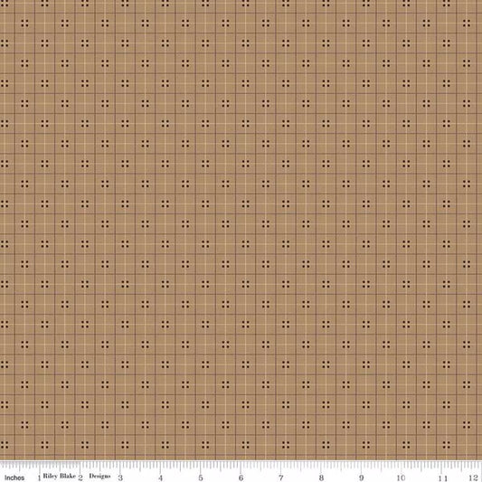 Autumn Homespun C14661 Brown