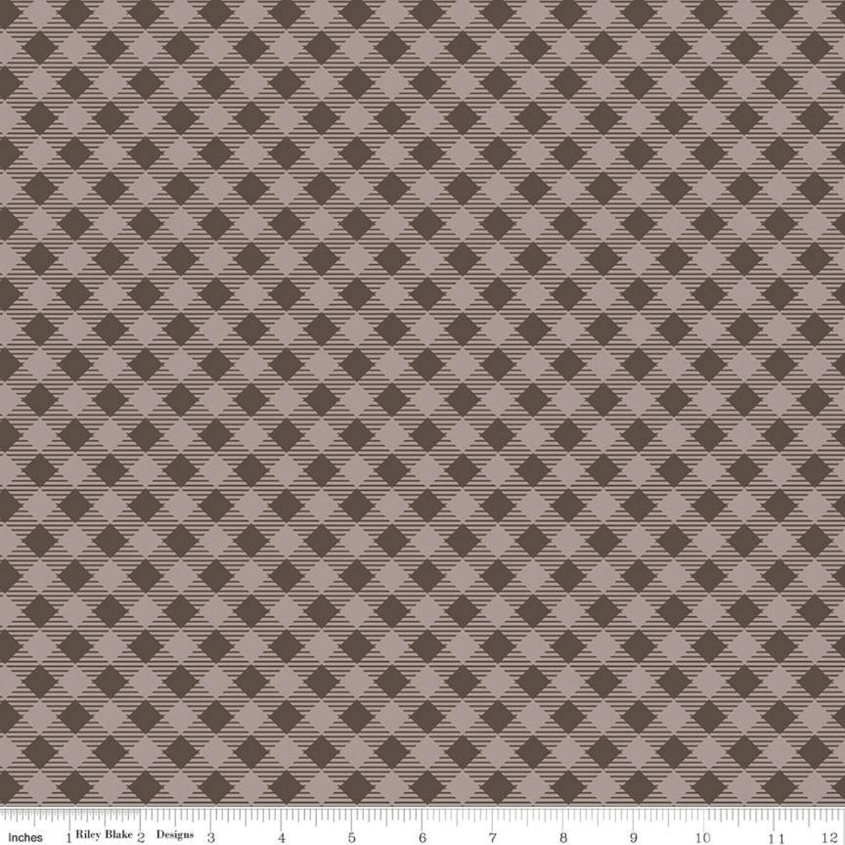 Bee Basics Gingham C6400 Raisin