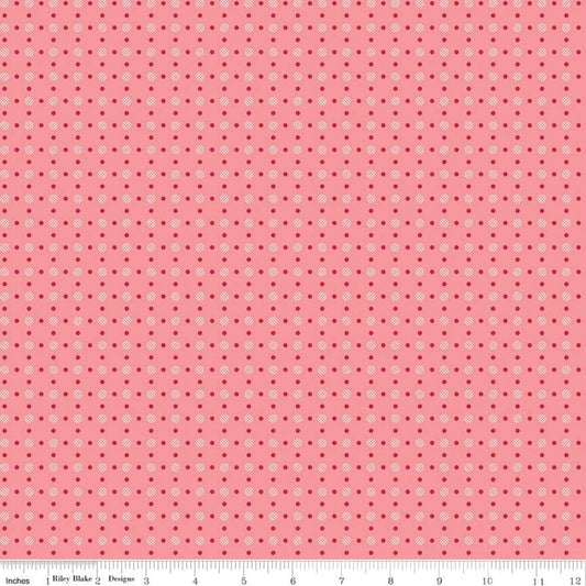 Bee Basics Polka Dot Coral C6405