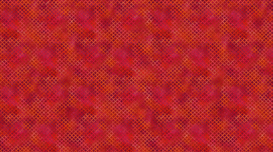 Boho Blooms DP27783-24 Red Mini Grid