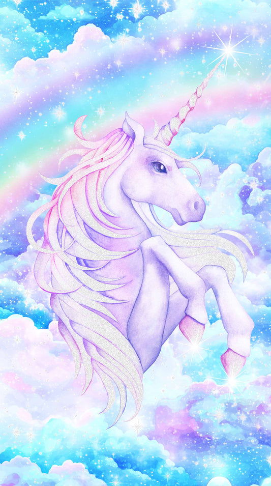 Sparkle Magic Unicorn Glitter Panel