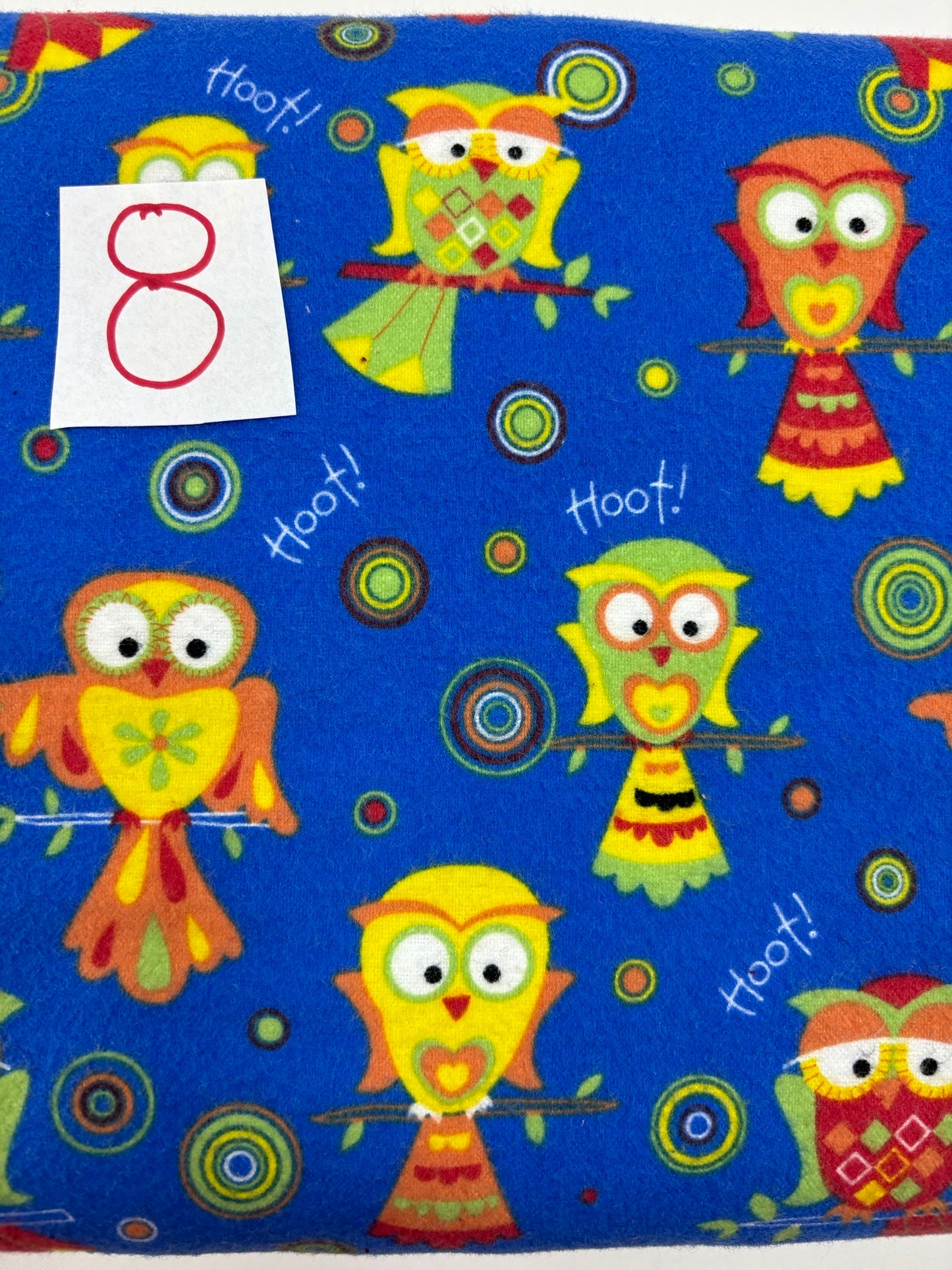 Circle Circus Flannel Blue Owls