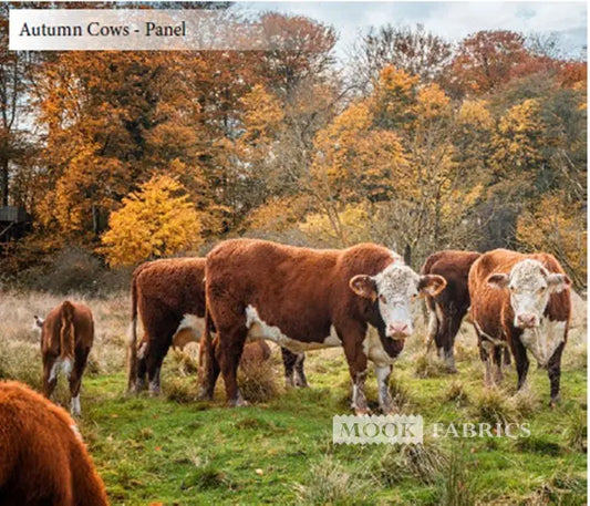 Autumn Cows Panel