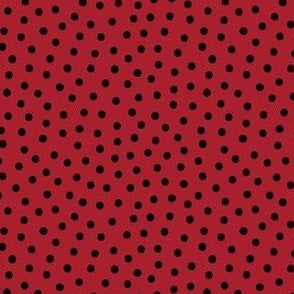 Confetti Dots Red/Black
