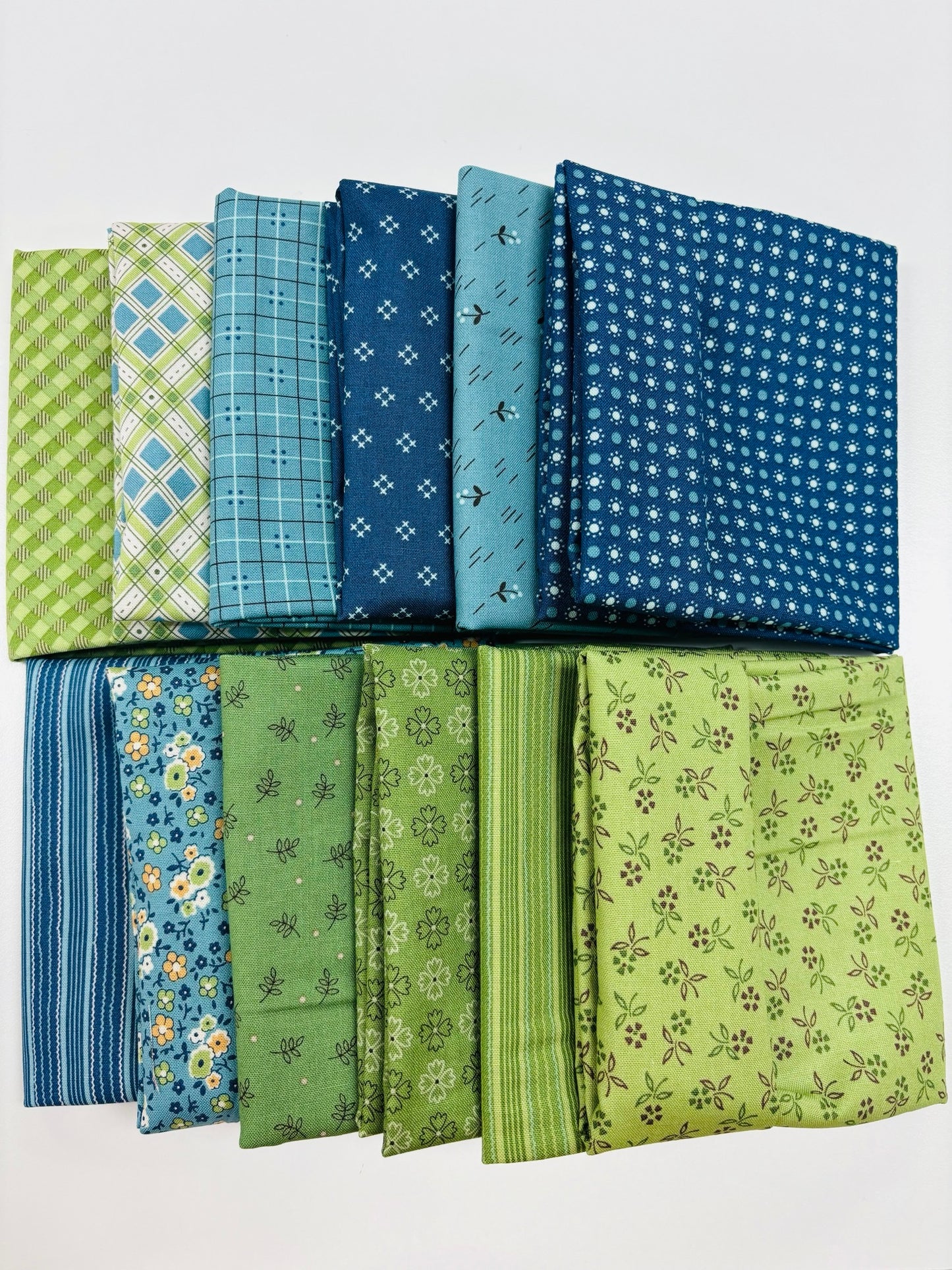 Autumn Blue/Green Fat Quarter Bundle