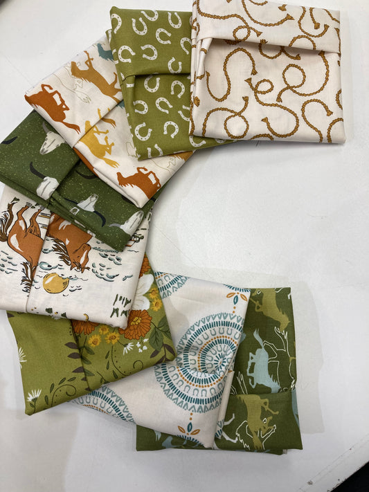 Ponderosa Cream and Green Fat Quarter Bundle