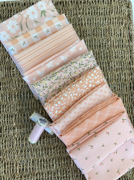 Flower Girl Fat Quarter Bundle Rose/ peach