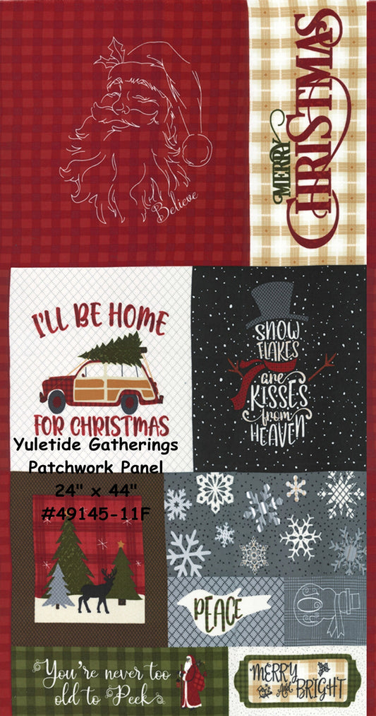 Yuletide Gathering Flannel Panel