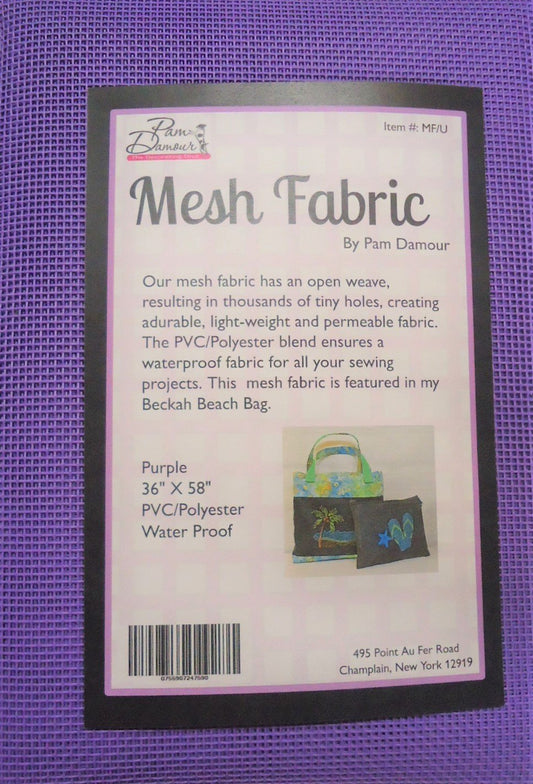 Purple Mesh Fabric