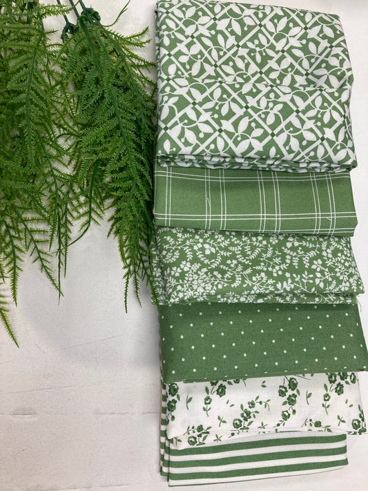 Shoreline Green Fat Quarter Bundle