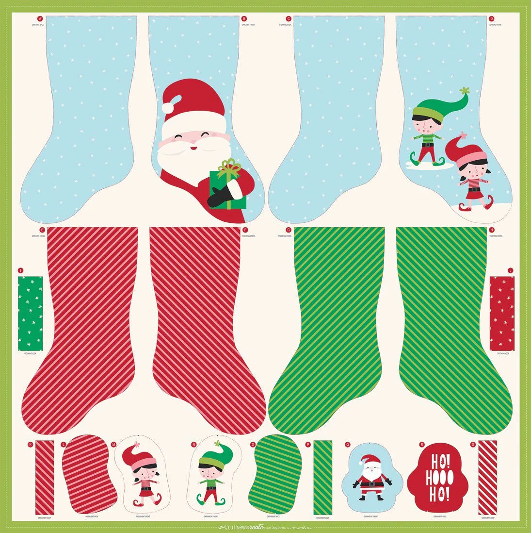 Stockings and Ornaments Panel