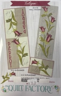 Tulipa Table Runner, Placemat, Wall Hanging Pattern